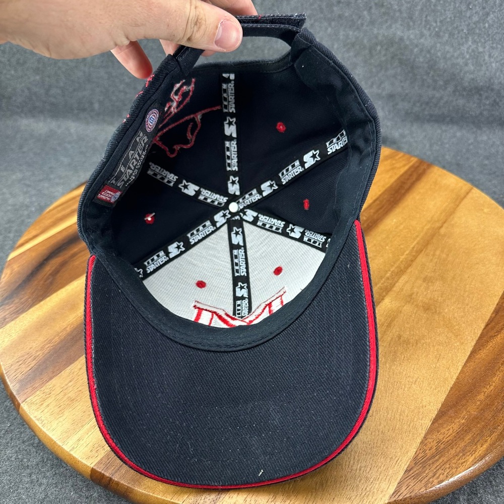 Ole Miss Colonel Reb VTG Starter Hat Navy Blue Red Embroidered Graphic NWT 2003 - Picture 13 of 13